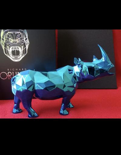 Richard Orlinski -Rhinocéros 2023 - sculpture