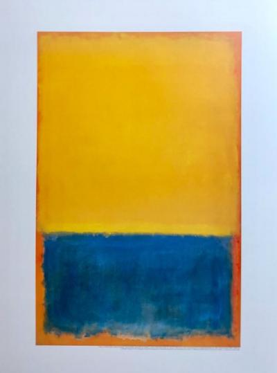 Mark Rothko (d’après) - Jaune et Bleu (Jaune et Bleu sur Orange) - Tirage d’art de luxe