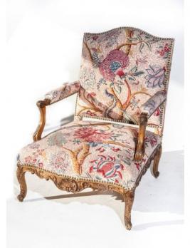 Large fauteuil Régence XIX siècle 2