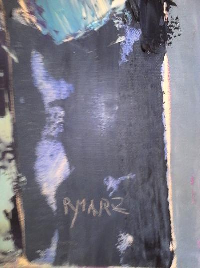 R.YMARZ - Bouquet stylisé - Peinture au couteau signée 2